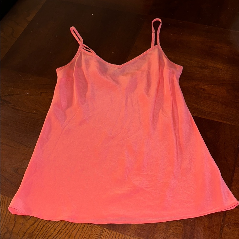 Vintage J. Crew Coral 100% Silk Camisole XS